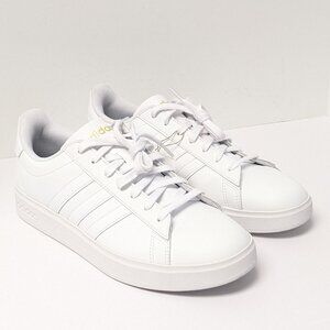 Adidas Grand Court 2.0 Sporty Sneakers, White, Women's 11